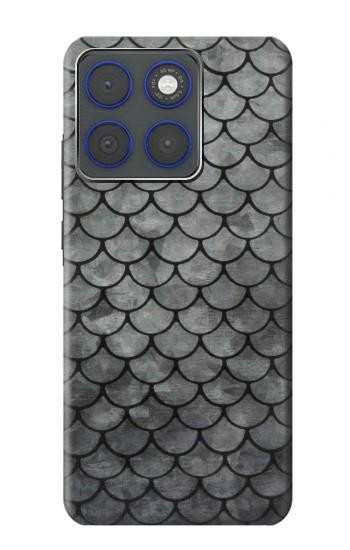 S2950 Silver Fish Scale Hülle Schutzhülle Taschen für Motorola Edge 70