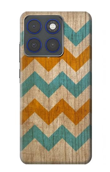 S3033 Vintage Wood Chevron Graphic Printed Hülle Schutzhülle Taschen für Motorola Edge 70