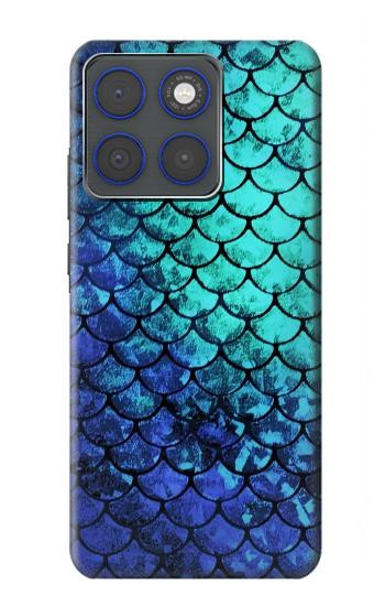 S3047 Green Mermaid Fish Scale Hülle Schutzhülle Taschen für Motorola Edge 70