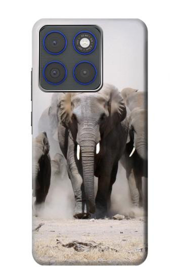 S3142 African Elephant Hülle Schutzhülle Taschen für Motorola Edge 70