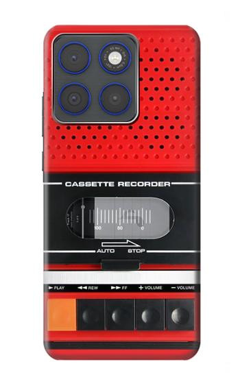 S3204 Red Cassette Recorder Graphic Hülle Schutzhülle Taschen für Motorola Edge 70