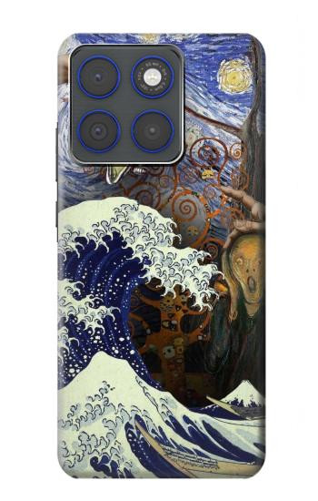 S3851 World of Art Van Gogh Hokusai Da Vinci Hülle Schutzhülle Taschen für Motorola Edge 70