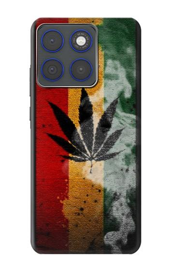 S3890 Reggae Rasta Flag Smoke Hülle Schutzhülle Taschen für Motorola Edge 70