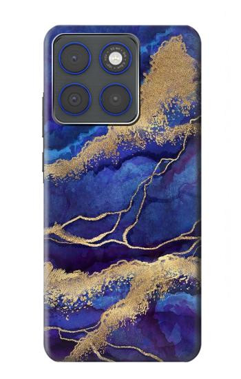 S3906 Navy Blue Purple Marble Hülle Schutzhülle Taschen für Motorola Edge 70