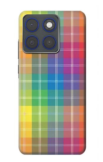 S3942 LGBTQ Rainbow Plaid Tartan Hülle Schutzhülle Taschen für Motorola Edge 70