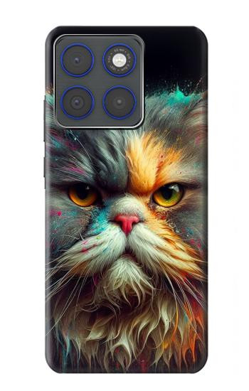 S3971 Cat Painted Color Hülle Schutzhülle Taschen für Motorola Edge 70