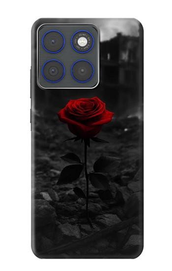S4048 Red Rose Ruins Hülle Schutzhülle Taschen für Motorola Edge 70