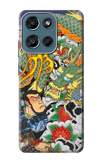 S0454 Japan Tattoo Hülle Schutzhülle Taschen für Motorola Moto G (2026), G Play (2026)