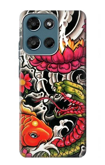 S0605 Yakuza Tattoo Hülle Schutzhülle Taschen für Motorola Moto G (2026), G Play (2026)