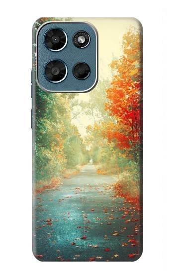 S0913 Road Through The Woods Hülle Schutzhülle Taschen für Motorola Moto G (2026), G Play (2026)