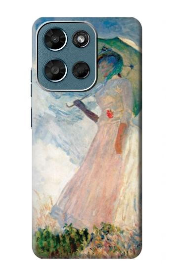 S0998 Claude Monet Woman with a Parasol Hülle Schutzhülle Taschen für Motorola Moto G (2026), G Play (2026)