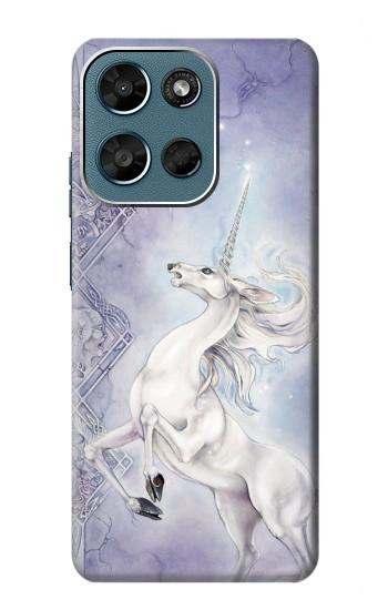 S1134 White Horse Unicorn Hülle Schutzhülle Taschen für Motorola Moto G (2026), G Play (2026)