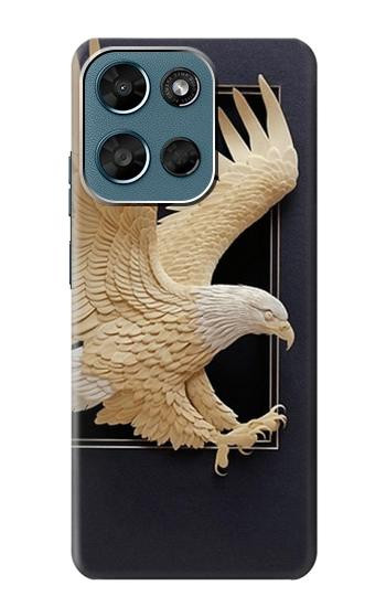 S1383 Paper Sculpture Eagle Hülle Schutzhülle Taschen für Motorola Moto G (2026), G Play (2026)