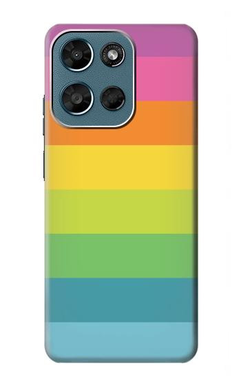 S2363 Rainbow Pattern Hülle Schutzhülle Taschen für Motorola Moto G (2026), G Play (2026)