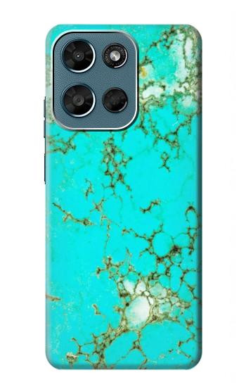 S2377 Turquoise Gemstone Texture Graphic Printed Hülle Schutzhülle Taschen für Motorola Moto G (2026), G Play (2026)