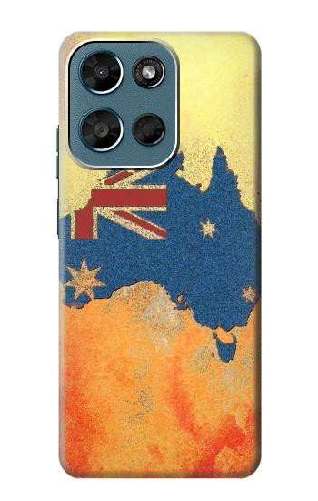 S2494 Australia Flag Map Rock Texture Hülle Schutzhülle Taschen für Motorola Moto G (2026), G Play (2026)