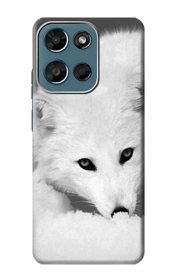 S2569 White Arctic Fox Hülle Schutzhülle Taschen für Motorola Moto G (2026), G Play (2026)