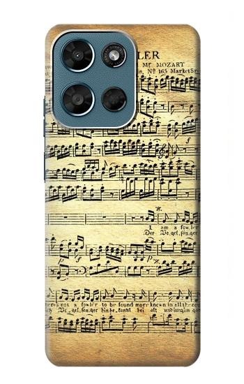 S2667 The Fowler Mozart Music Sheet Hülle Schutzhülle Taschen für Motorola Moto G (2026), G Play (2026)