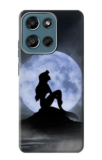 S2668 Mermaid Silhouette Moon Night Hülle Schutzhülle Taschen für Motorola Moto G (2026), G Play (2026)