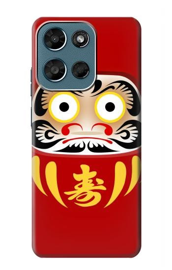 S3045 Japan Good Luck Daruma Doll Hülle Schutzhülle Taschen für Motorola Moto G (2026), G Play (2026)