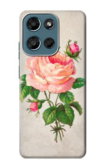 S3079 Vintage Pink Rose Hülle Schutzhülle Taschen für Motorola Moto G (2026), G Play (2026)