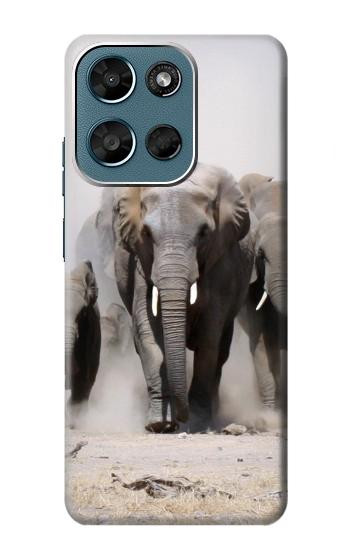 S3142 African Elephant Hülle Schutzhülle Taschen für Motorola Moto G (2026), G Play (2026)