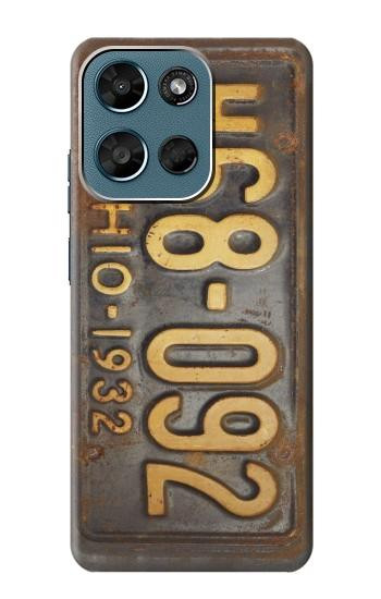 S3228 Vintage Car License Plate Hülle Schutzhülle Taschen für Motorola Moto G (2026), G Play (2026)