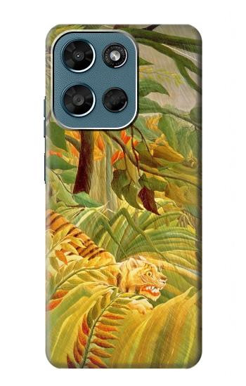 S3344 Henri Rousseau Tiger in a Tropical Storm Hülle Schutzhülle Taschen für Motorola Moto G (2026), G Play (2026)