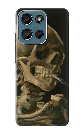 S3358 Vincent Van Gogh Skeleton Cigarette Hülle Schutzhülle Taschen für Motorola Moto G (2026), G Play (2026)