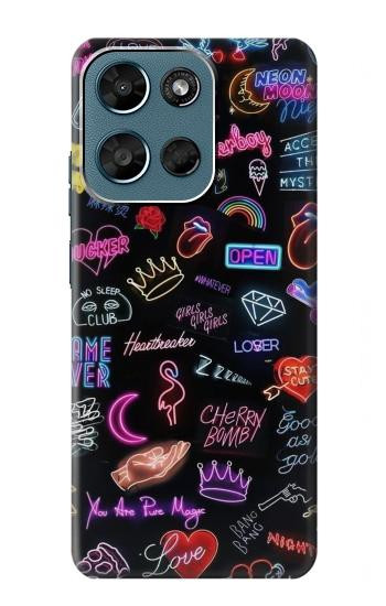 S3433 Vintage Neon Graphic Hülle Schutzhülle Taschen für Motorola Moto G (2026), G Play (2026)