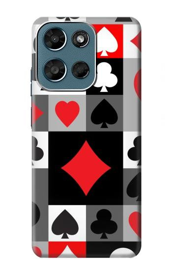 S3463 Poker Card Suit Hülle Schutzhülle Taschen für Motorola Moto G (2026), G Play (2026)
