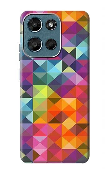 S3477 Abstract Diamond Pattern Hülle Schutzhülle Taschen für Motorola Moto G (2026), G Play (2026)