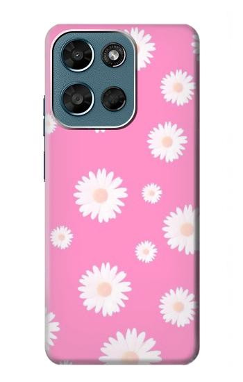 S3500 Pink Floral Pattern Hülle Schutzhülle Taschen für Motorola Moto G (2026), G Play (2026)