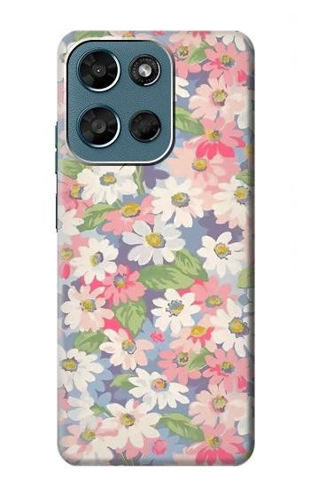 S3688 Floral Flower Art Pattern Hülle Schutzhülle Taschen für Motorola Moto G (2026), G Play (2026)