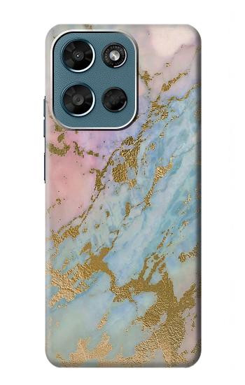 S3717 Rose Gold Blue Pastel Marble Graphic Printed Hülle Schutzhülle Taschen für Motorola Moto G (2026), G Play (2026)