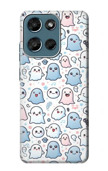 S4013 Seamless Cute Ghost Pattern Hülle Schutzhülle Taschen für Motorola Moto G (2026), G Play (2026)