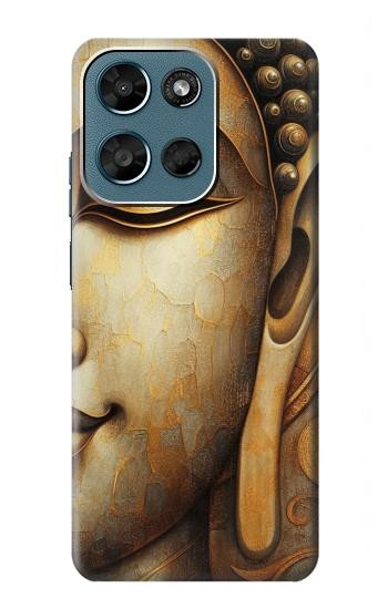 S4022 Vintage Buddha Face Golden Style Hülle Schutzhülle Taschen für Motorola Moto G (2026), G Play (2026)
