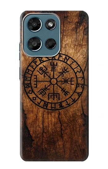 S4036 Viking Vegvisir Compass Wood Hülle Schutzhülle Taschen für Motorola Moto G (2026), G Play (2026)