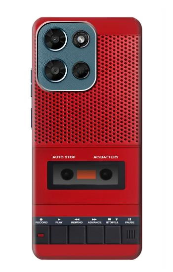 S4073 Vintage Red Cassette Player Graphic Hülle Schutzhülle Taschen für Motorola Moto G (2026), G Play (2026)