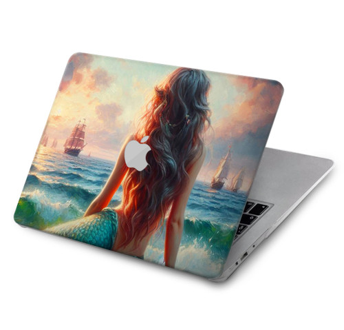 S4006 Oil Painting Mermaid Hülle Schutzhülle Taschen für MacBook Air 13″ (2022,2025) - A2681, A3113, A3240