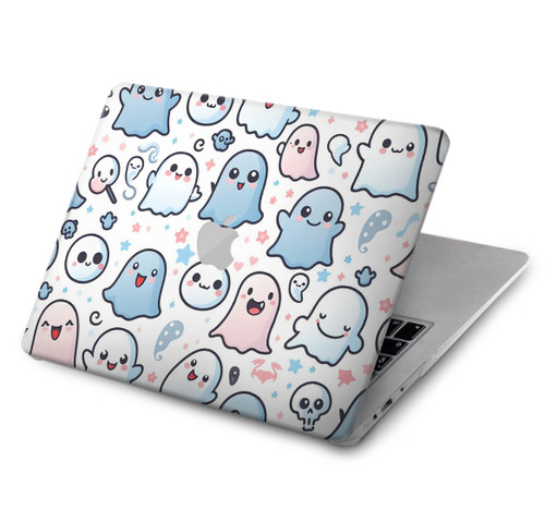 S4013 Seamless Cute Ghost Pattern Hülle Schutzhülle Taschen für MacBook Pro Retina 13″ - A1425, A1502