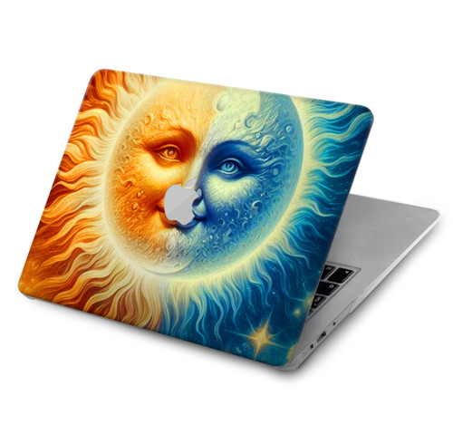 S3966 Artistic Sun Moon Hülle Schutzhülle Taschen für MacBook Pro 13″ - A1706, A1708, A1989, A2159, A2289, A2251, A2338