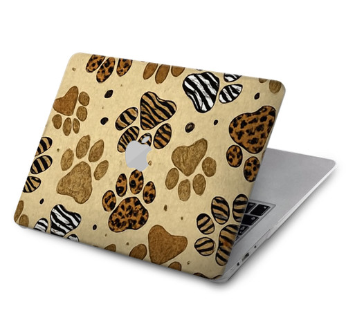 S4032 Wild Animal Paw Foot Print Hülle Schutzhülle Taschen für MacBook Pro 14 M1-M5 A2442,A2779,A2992,A2918,A3112,A3185,A3401,A3434,A3112