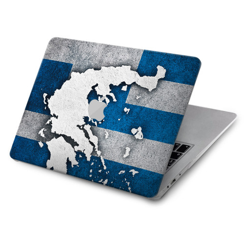 S4074 The Flag of Greece Hülle Schutzhülle Taschen für MacBook Pro 16 M1,M2,M3,M4 (2021,2024) - A3403, A3186, A2991, A2780, A2485