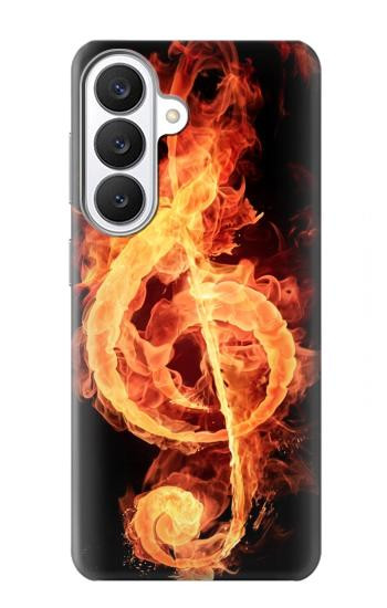 S0493 Music Note Burn Hülle Schutzhülle Taschen für Samsung Galaxy S26