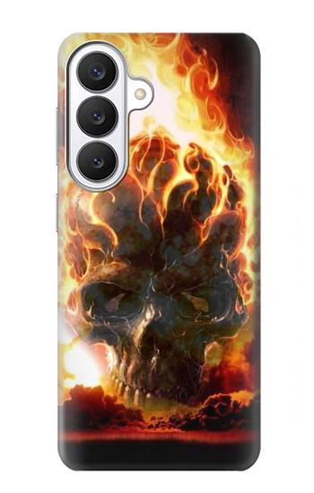 S0863 Hell Fire Skull Hülle Schutzhülle Taschen für Samsung Galaxy S26