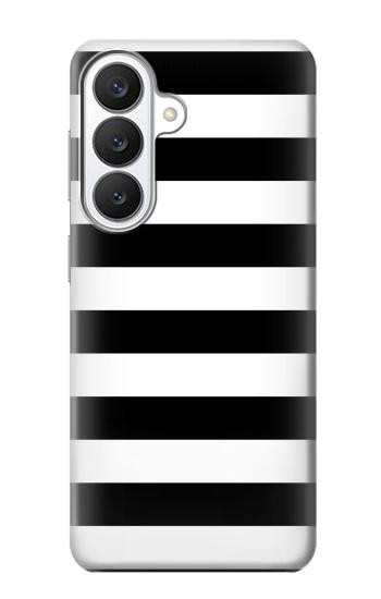 S1596 Black and White Striped Hülle Schutzhülle Taschen für Samsung Galaxy S26