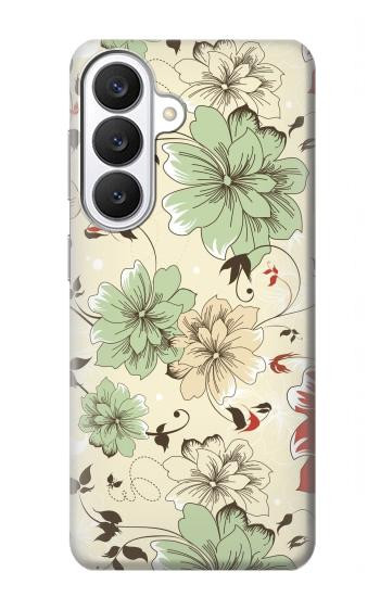 S2179 Flower Floral Vintage Art Pattern Hülle Schutzhülle Taschen für Samsung Galaxy S26