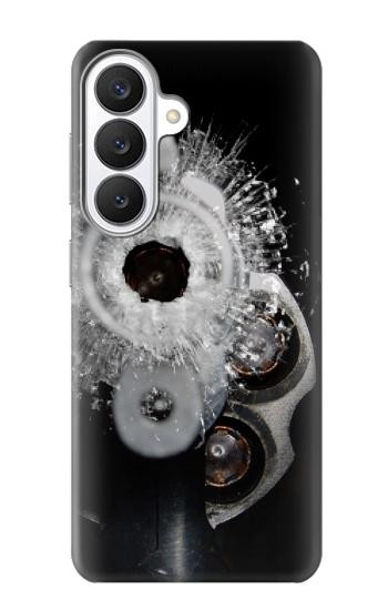 S2387 Gun Bullet Hole Glass Hülle Schutzhülle Taschen für Samsung Galaxy S26