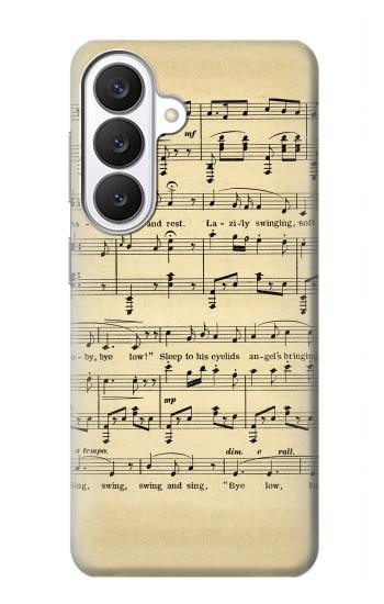 S2504 Vintage Music Sheet Hülle Schutzhülle Taschen für Samsung Galaxy S26